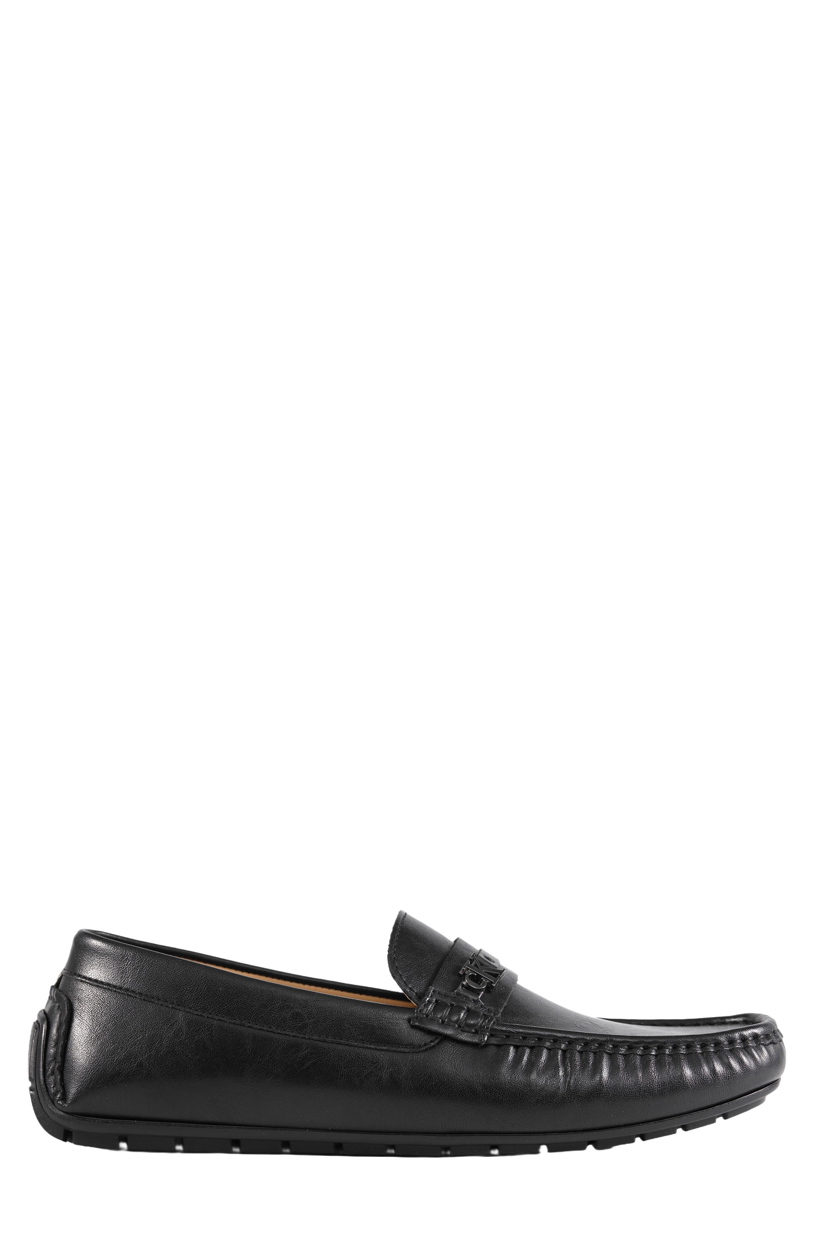 Fasek Faux Leather Driver, Alternate, color, BLACK