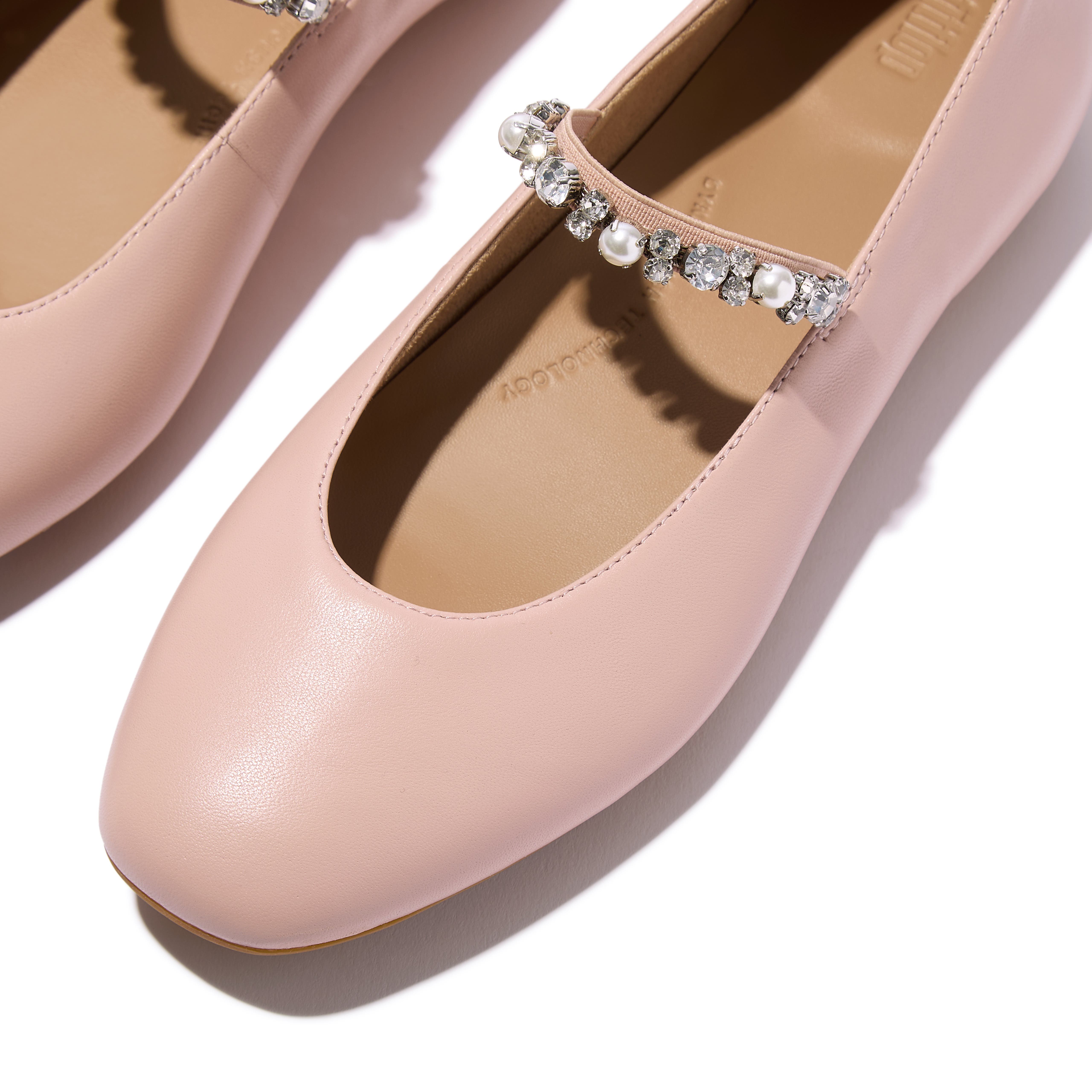 FitFlop Delicato Pearls & Crys Ballet, Alternate, color, Faded Blush