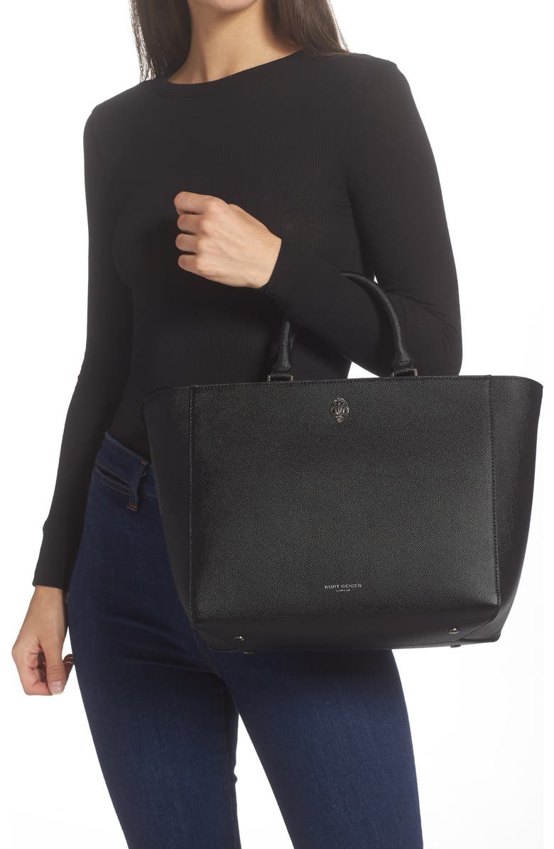 Kurt Geiger London Shoreditch Shopper Pebbled Leather Tote, Alternate, color,