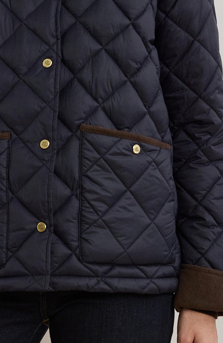 Lauren Ralph Lauren Diamond Quilted Jacket, Alternate, color, Dk Navy