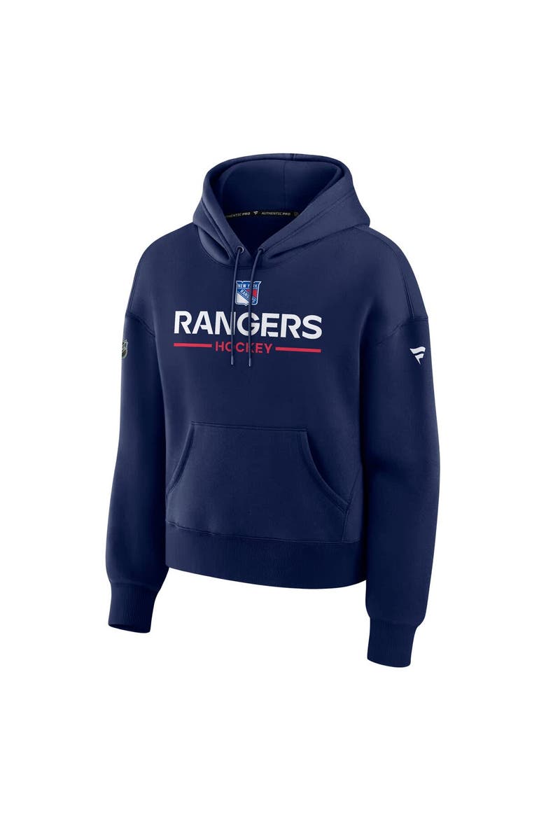 Women's Fanatics Navy New York Rangers Authentic Pro Primary Pullover Hoodie, Alternate, color, Navy