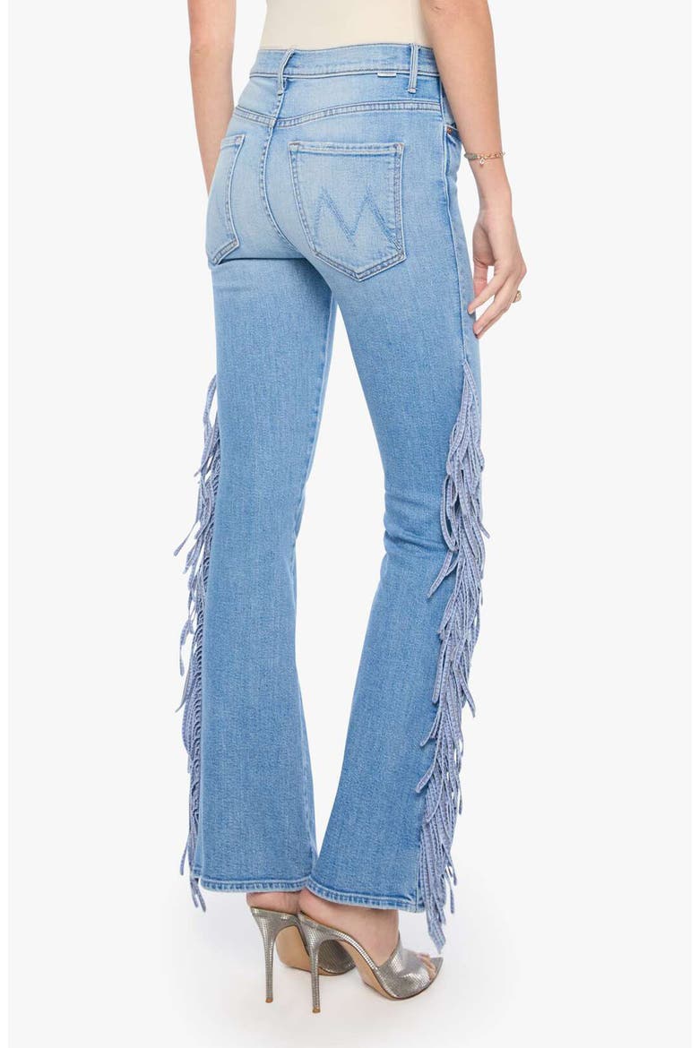 The Fringe Desperado Sneak High Waist Straight Leg Jeans, Alternate, color, SADDLE UP