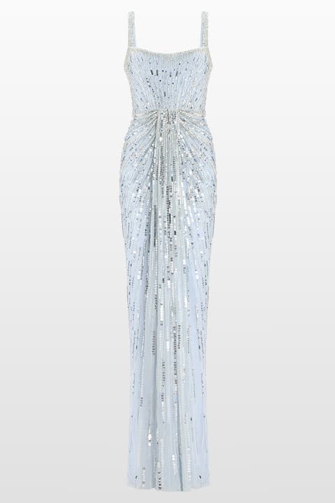 Chrissy Sequin-Embellished Dress