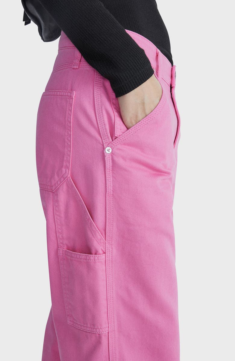 rag & bone Sid Straight Leg Carpenter Jeans, Alternate, color, Brtpink