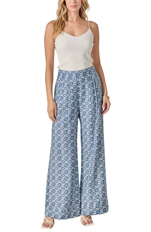 English Factory Print Wide Leg Pants