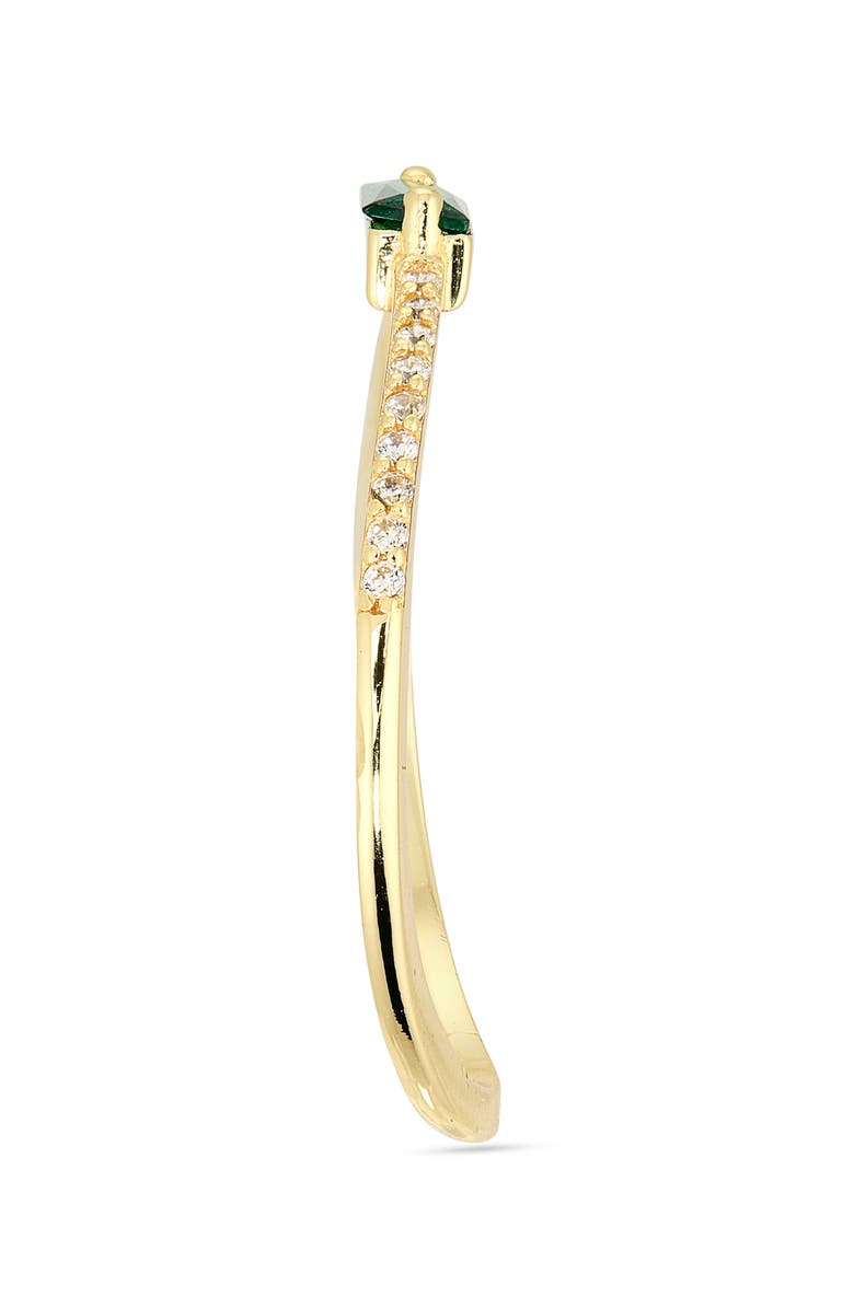 ARGENTO VIVO Cubic Zirconia Stacking Ring, Alternate, color, Gold