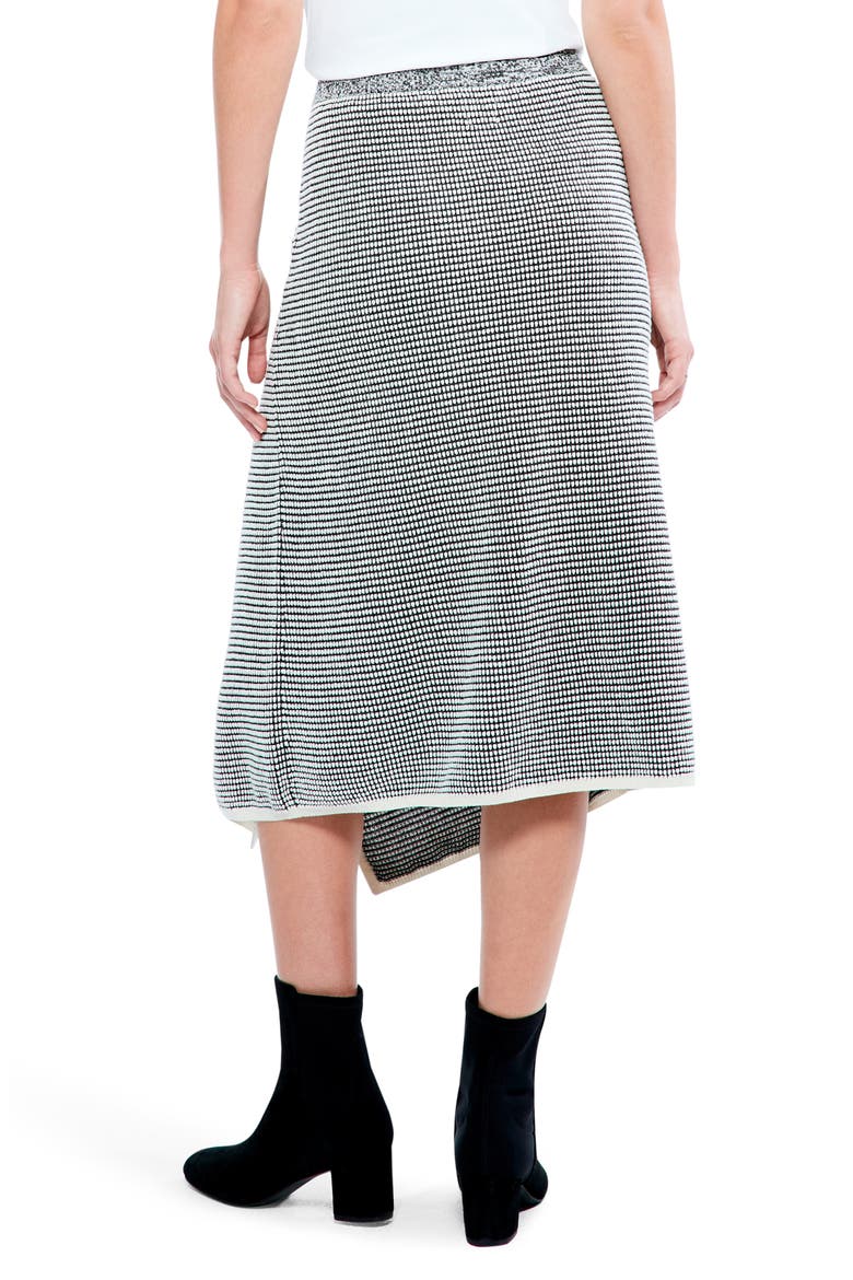 Pixel Pattern Knit Skirt, Alternate, color, BLACK MULTI