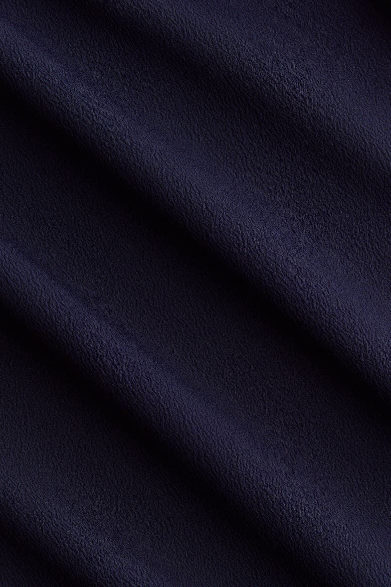 Straight Crêpe Trousers, Alternate, color, Navy blue