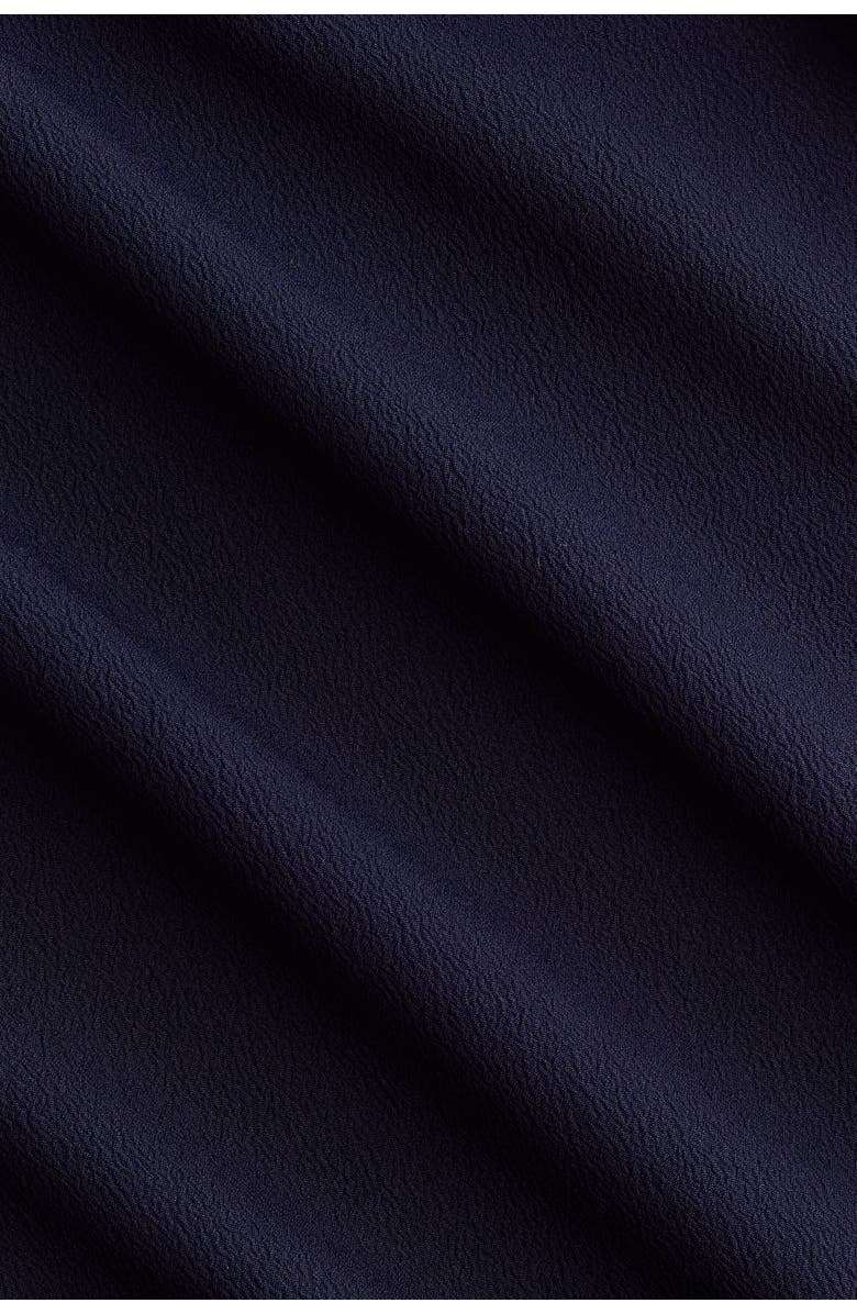 H&M Straight Crêpe Trousers, Alternate, color, Navy Blue