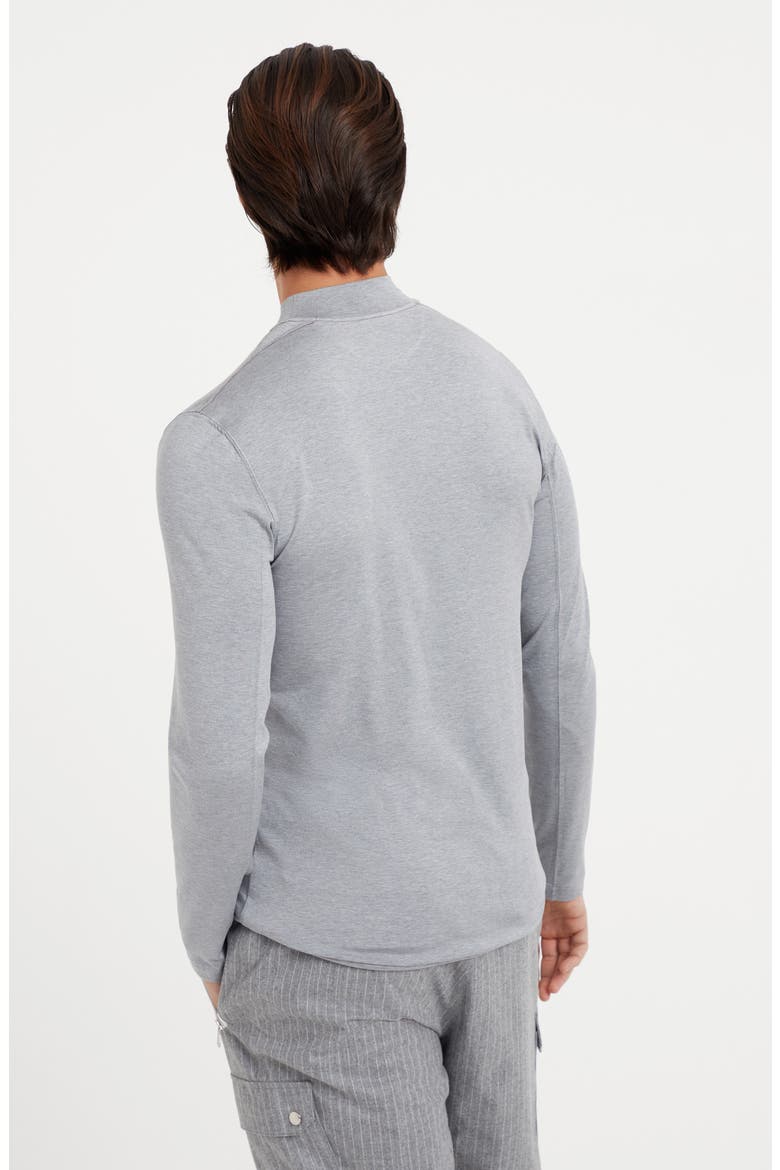 T-shirt with embroidery, Alternate, color, Grey