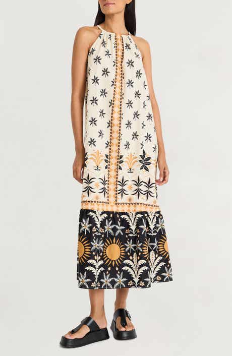 The Good Journey Printed Maxi Halter Dress