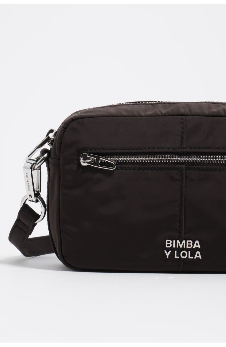 Bimba y Lola Compact Nylon Crossbody, Alternate, color, Charcoal