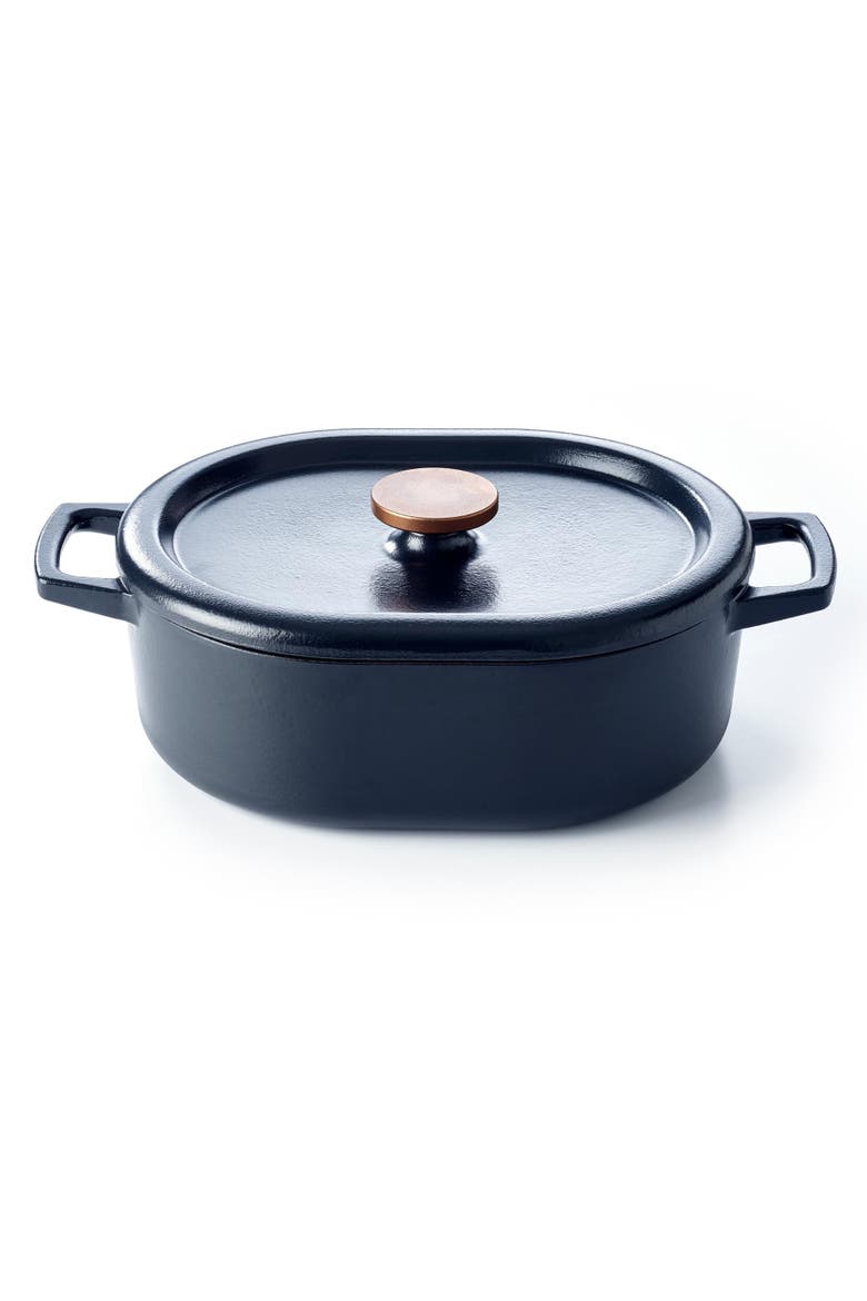 Nori Enameled Cast Iron Oval Dutch Oven, 6-Qt., Main, color, 6 quart
