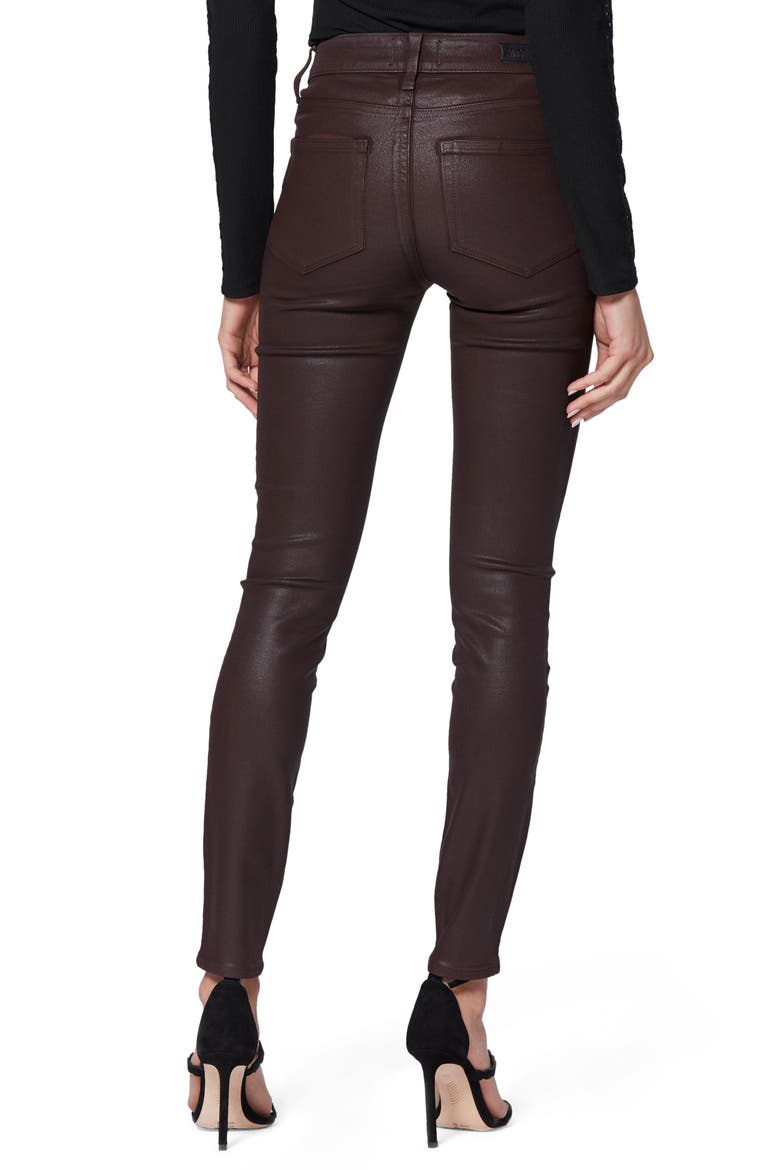 Transcend Hoxton High Waist Coated Ankle Skinny Jeans, Alternate, color, CHICORY LUXE COATED