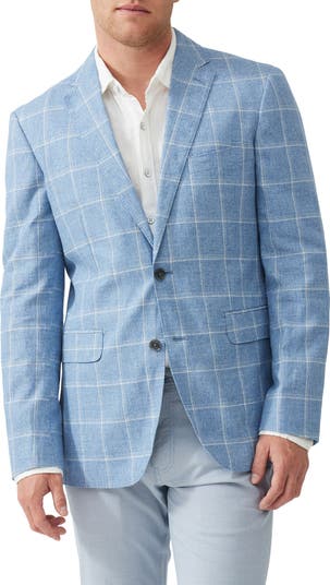 Rodd & Gunn Sport Blazer Coat Side Vents Gray Small online Mens Gray