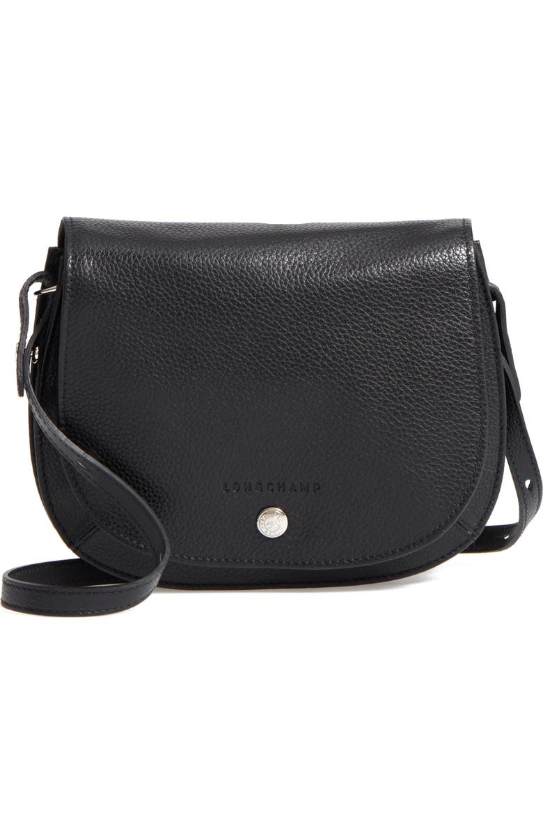 Longchamp Small Le Foulonne Leather Crossbody Bag, Main, color,