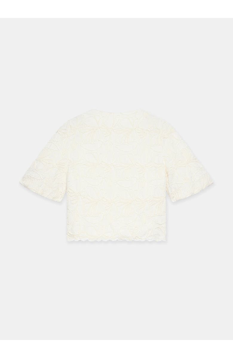 MINT VELVET Embroidered Detail Top, Alternate, color, Ivory