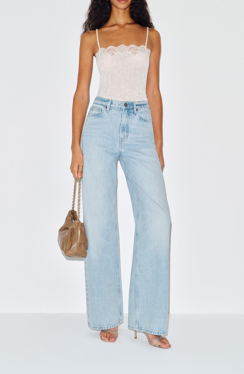 Reformation Cary Slouchy High Rise Wide Leg Jeans, Alternate, color, Dory