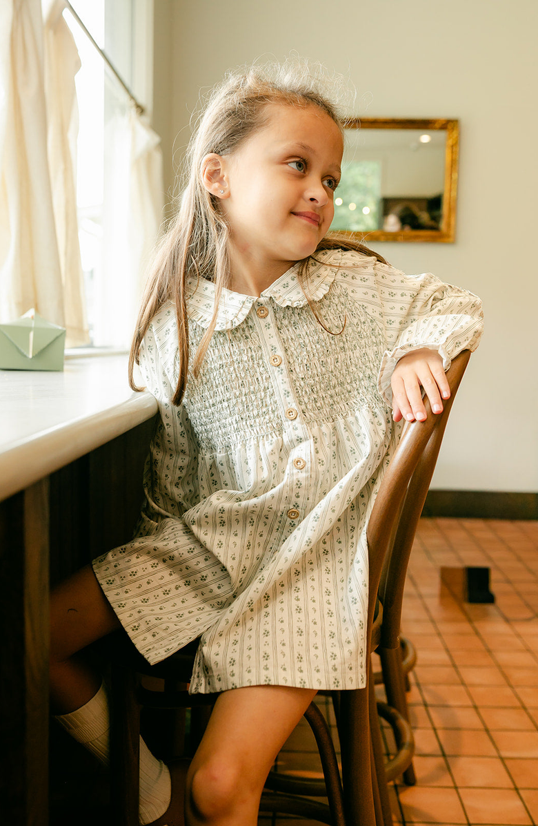 Little Paper Kids Elodie Country Floral Smocked Dress, Alternate, color, Country Floral