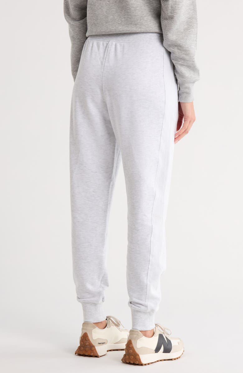 90 DEGREE BY REFLEX Chill Mode French Terry Joggers, Alternate, color, Heather Light Grey