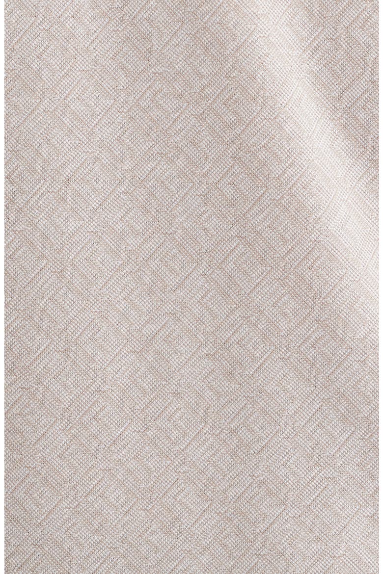 Diamond Piqué Cotton Polo, Alternate, color, COBBLESTONE