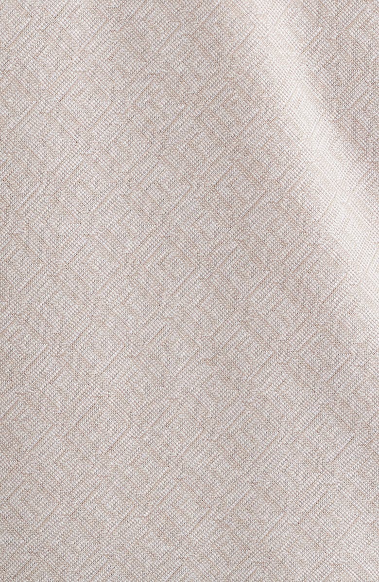 Bugatchi Diamond Piqué Cotton Polo, Alternate, color, Cobblestone