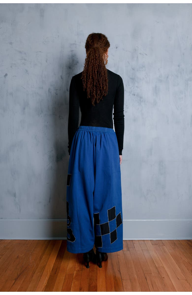 Untitled in Motion Yamina Abstract Applique Wide Leg Pant, Alternate, color, Orgone Applique