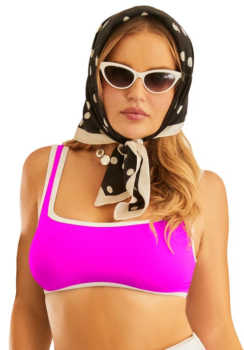 Square Neck Longline Bikini Top