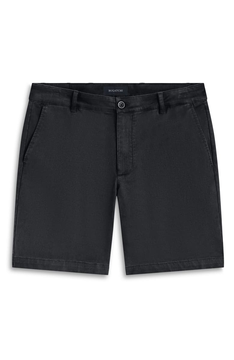 Bugatchi Theo Flat Front Stretch Chino Shorts, Alternate, color, 