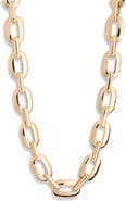 NORDSTROM RACK Knife Edge Oval Chain Link Necklace