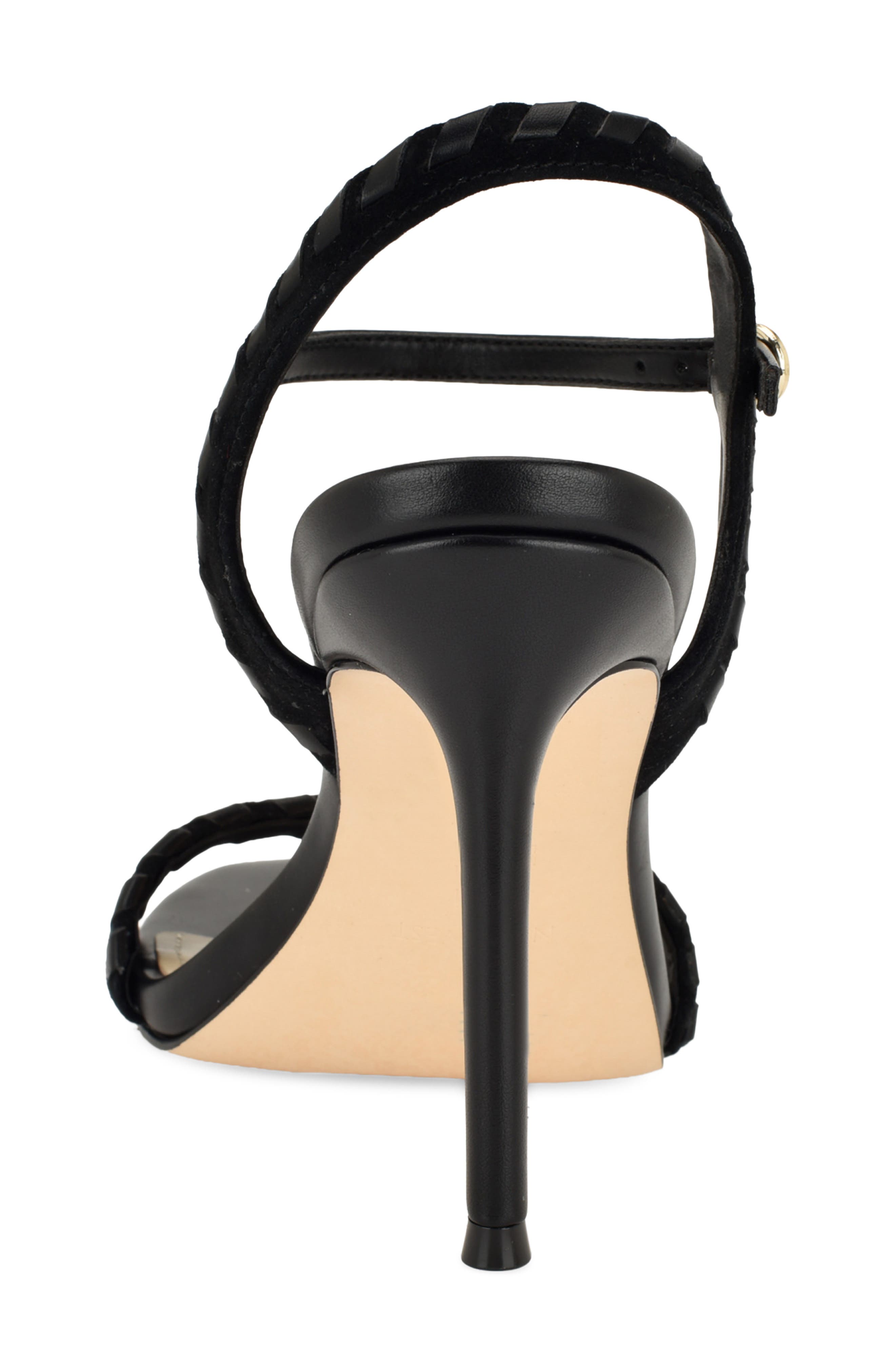 Maora Ankle Strap Stiletto Sandal, Alternate, color, BLACK