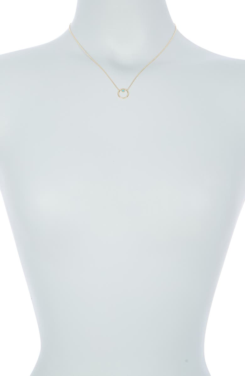 RON HAMI 14K Yellow Gold Turquoise Geometric Pendant Necklace, Alternate, color, 