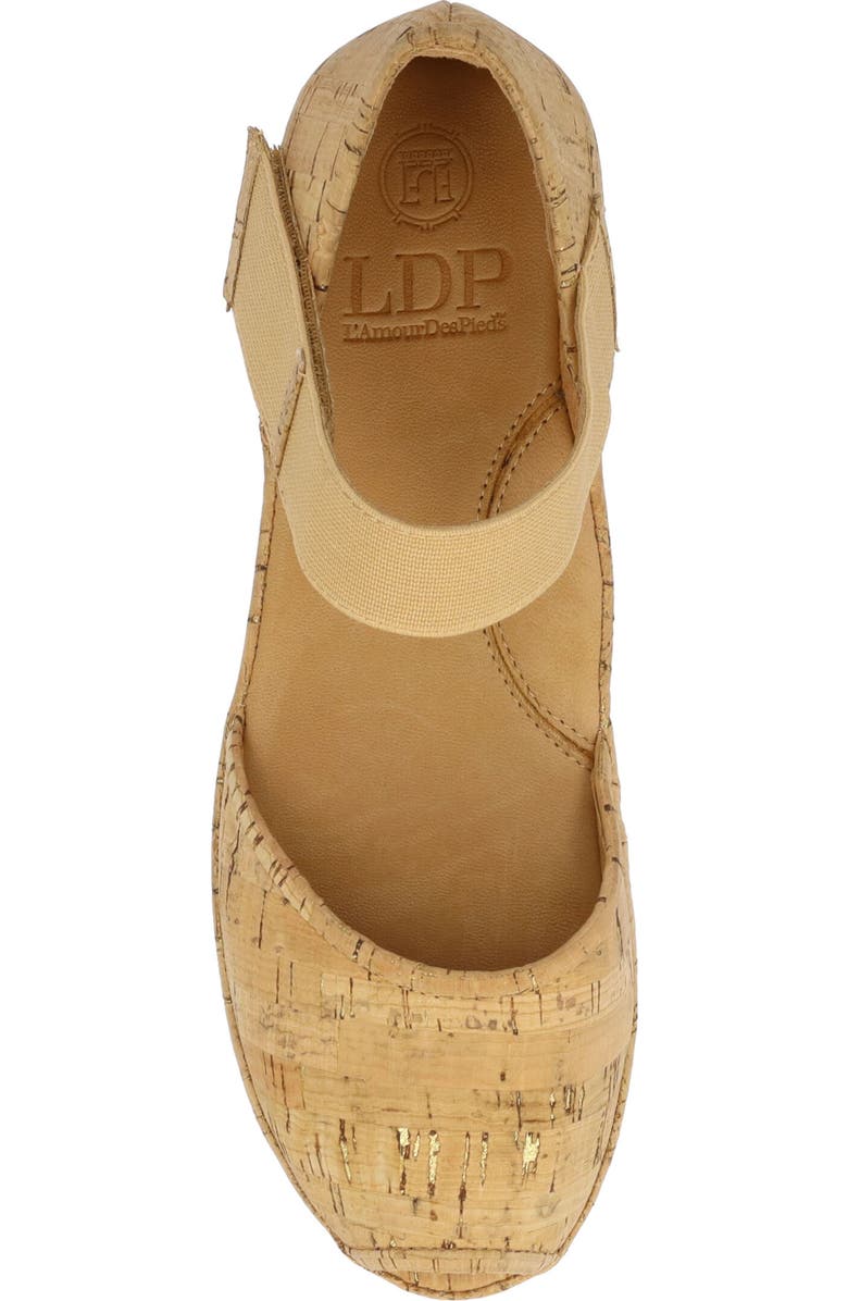 L'Amour des Pieds Amadour Ankle Strap Sandal, Alternate, color, Natural/ Gold