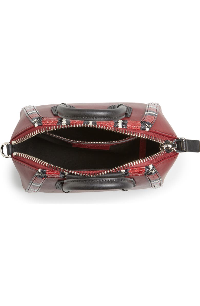 Givenchy Antigona Genuine Snakeskin & Calfskin Leather Satchel, Alternate, color,