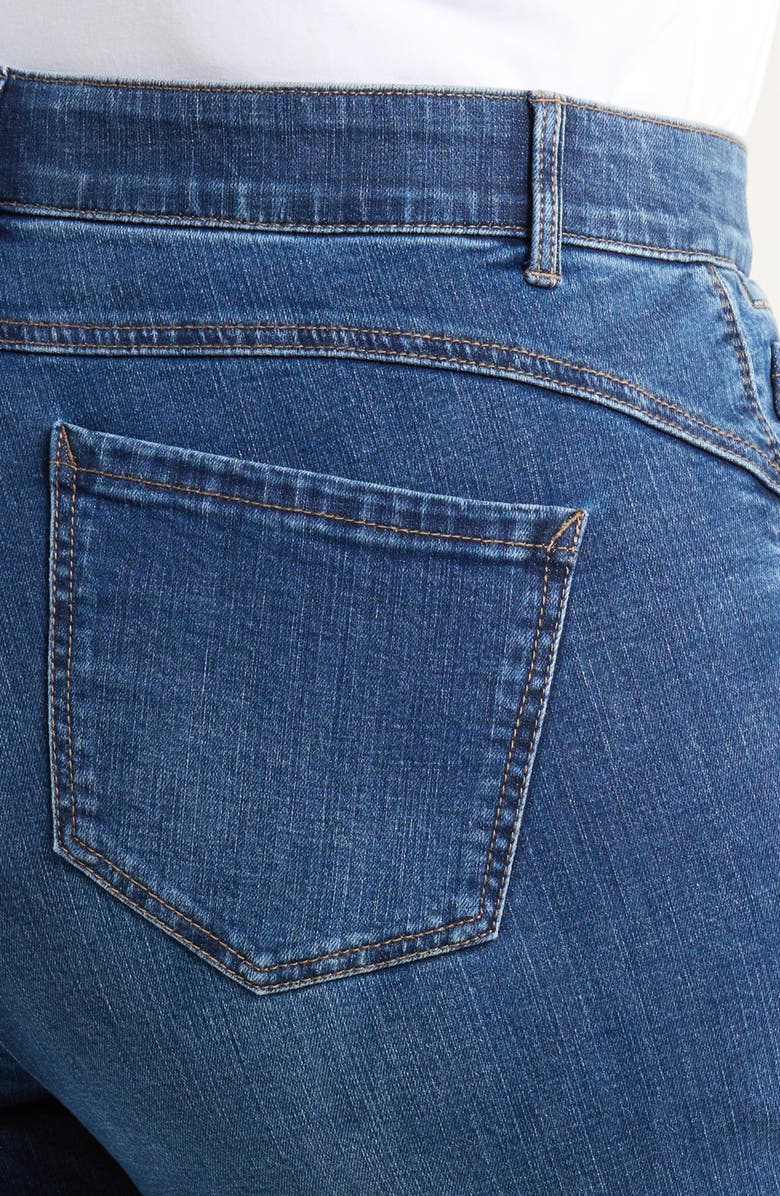 Wit & Wisdom Round Up High Waist Cuffed Boyfriend Jeans, Alternate, color, Blue