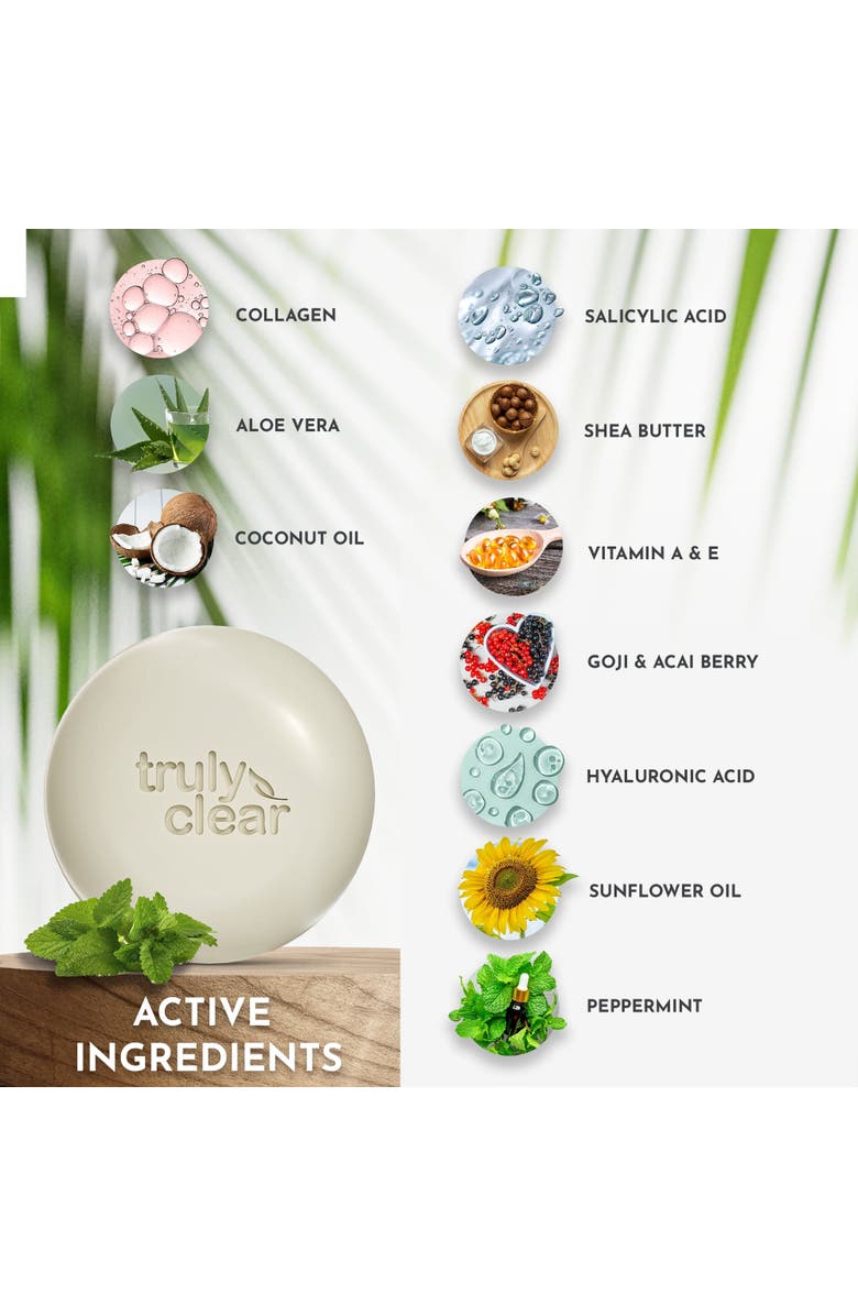 TRULY CLEAR OneStep Acne Solution Plant Based Bar, Alternate, color, Multicolored