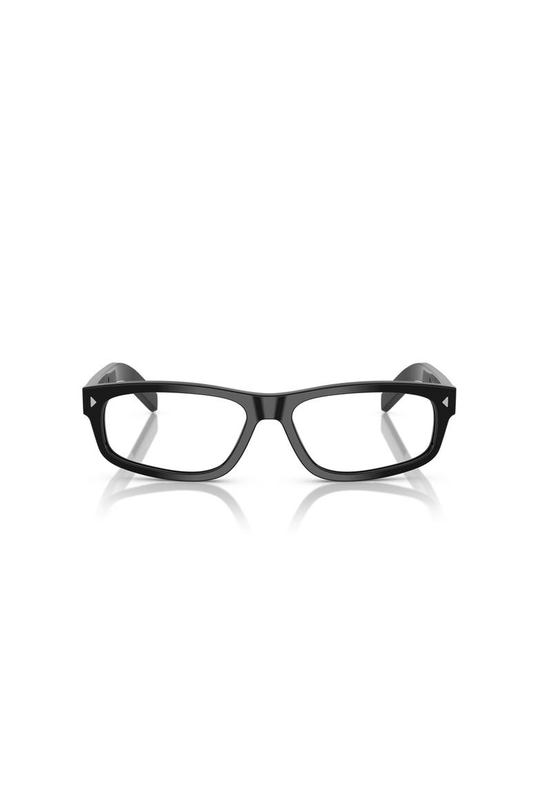 58mm Rectangle optical glasses, Alternate, color, Black