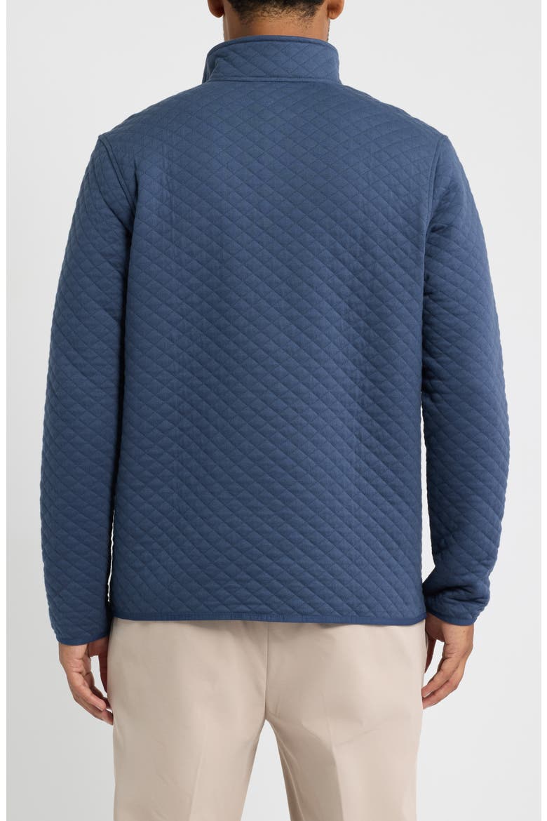 Cory Quilted Snap Placket Pullover, Alternate, color, NAVY
