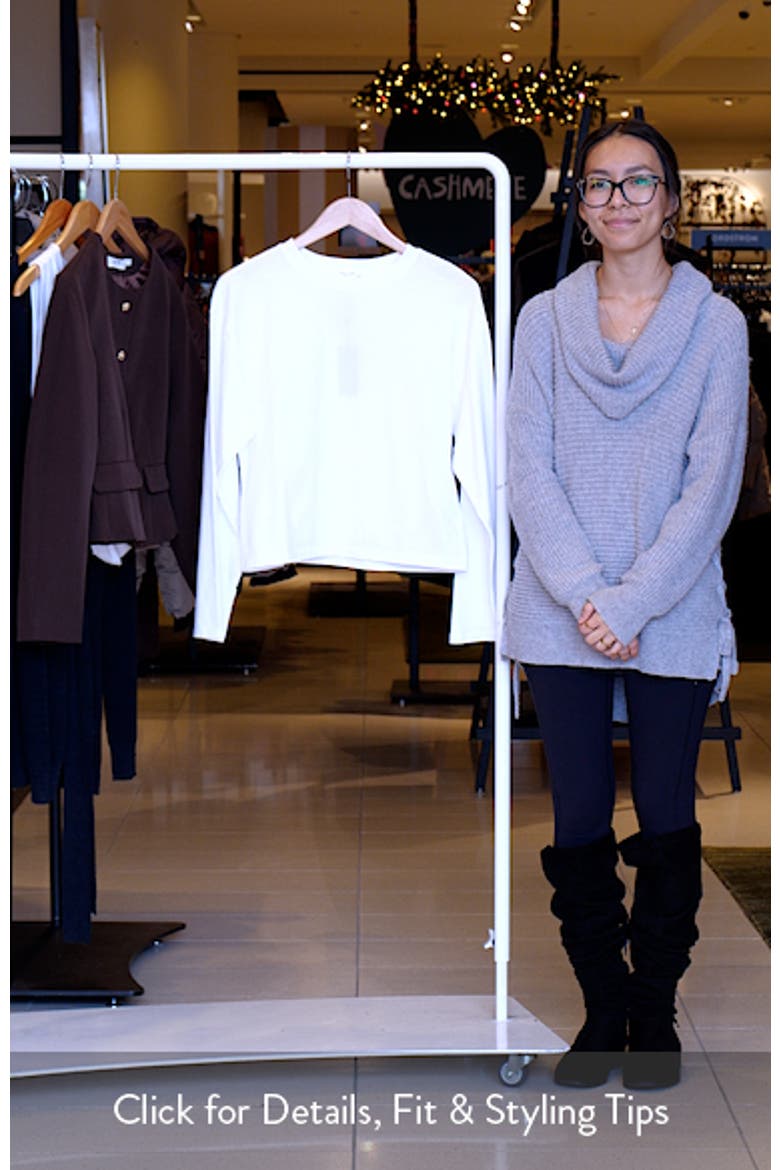 Kelley Boxy Long Sleeve Cotton Jersey T-Shirt video