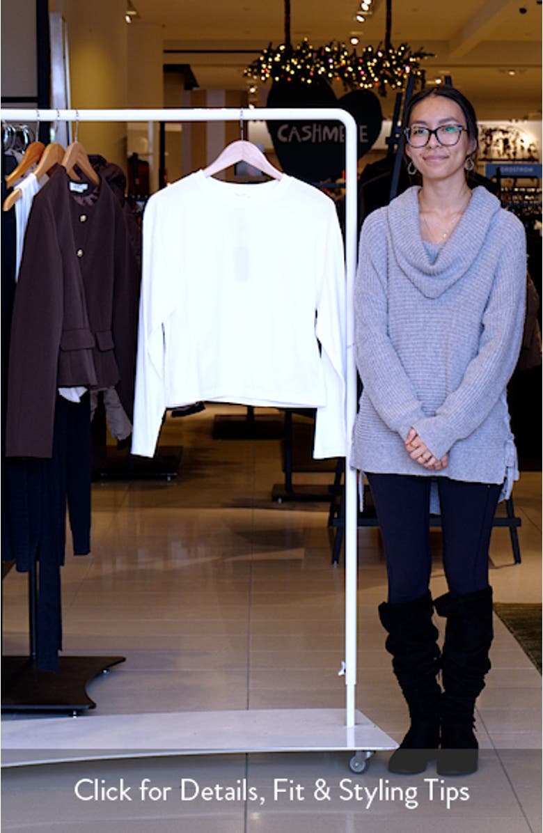 Kelley Boxy Long Sleeve Cotton Jersey T-Shirt, sales video thumbnail