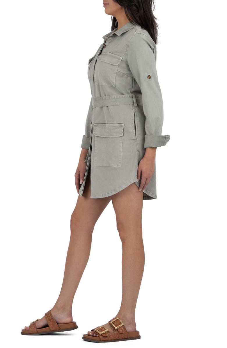 KUT from the Kloth Alva Long Sleeve Belted Shirtdress, Alternate, color, 