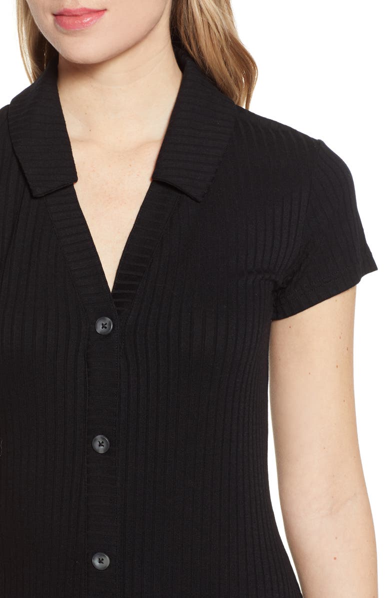 BP. Rib Polo Dress, Alternate, color, 