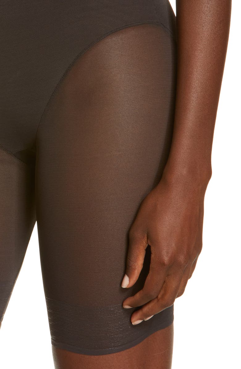 Miraclesuit<sup>®</sup> Sexy Sheer High Waist Shaping Thigh Slimmer, Alternate, color, Black