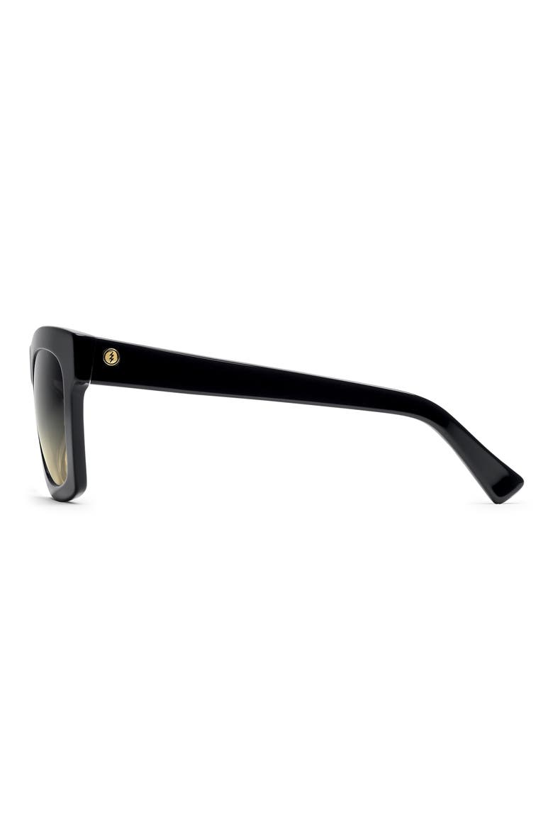 'Crasher' 53mm Retro Sunglasses, Alternate, color, GLOSS BLACK/ BLACK GRADIENT