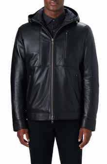 Bugatchi Hooded Bomber Jacket