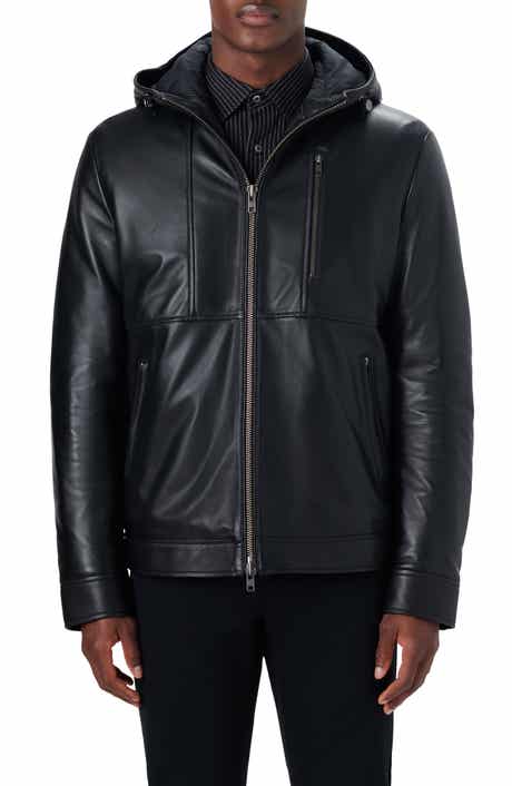 Bugatchi Hooded Bomber Jacket
