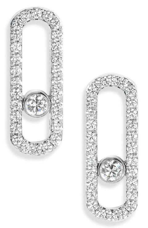 Move Uno Diamond Pavé Stud Earrings