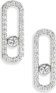 Messika Move Uno Diamond Pavé Stud Earrings