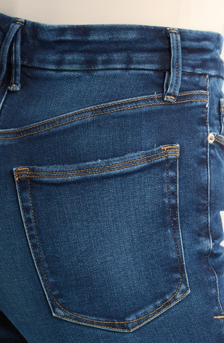 Good American Soft Tech Bootcut Jeans, Alternate, color, Indigo511