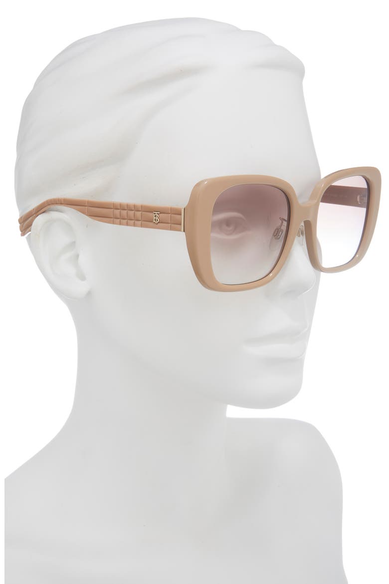 54mm Square Sunglasses, Alternate, color, BEIGE